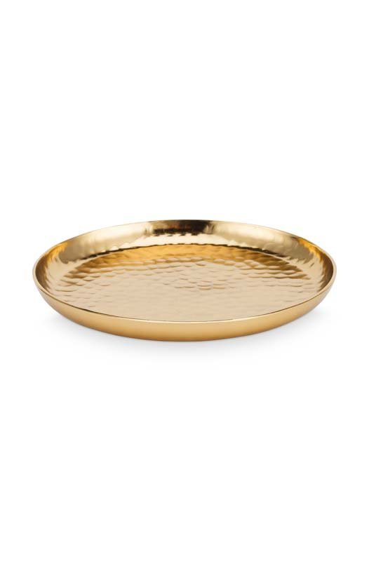 Plate Metal Gold 15cm