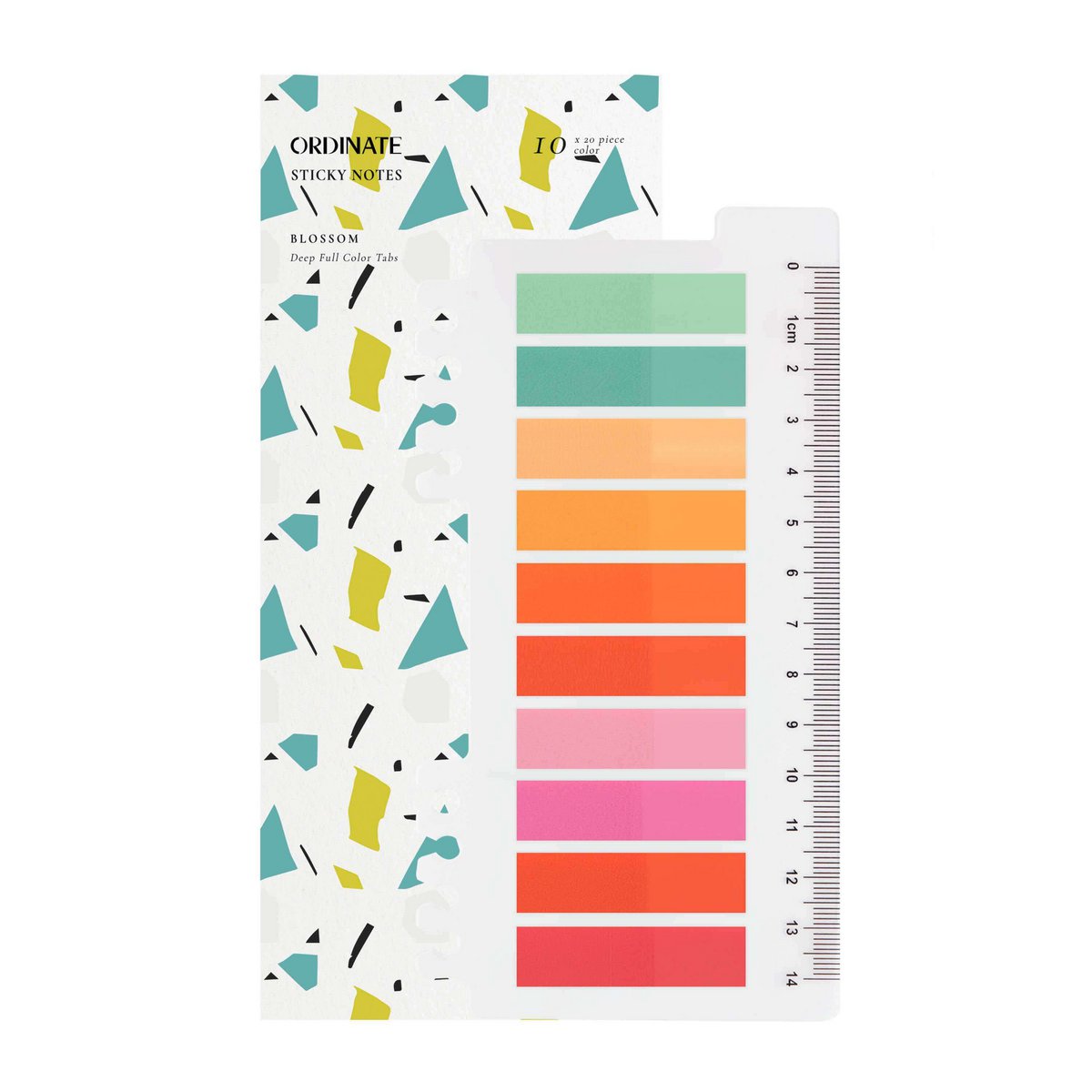 Blossom | Ordinate detention notes tabs | Legal reading tabs for books sticky | Prison strips index with ruler for side markers