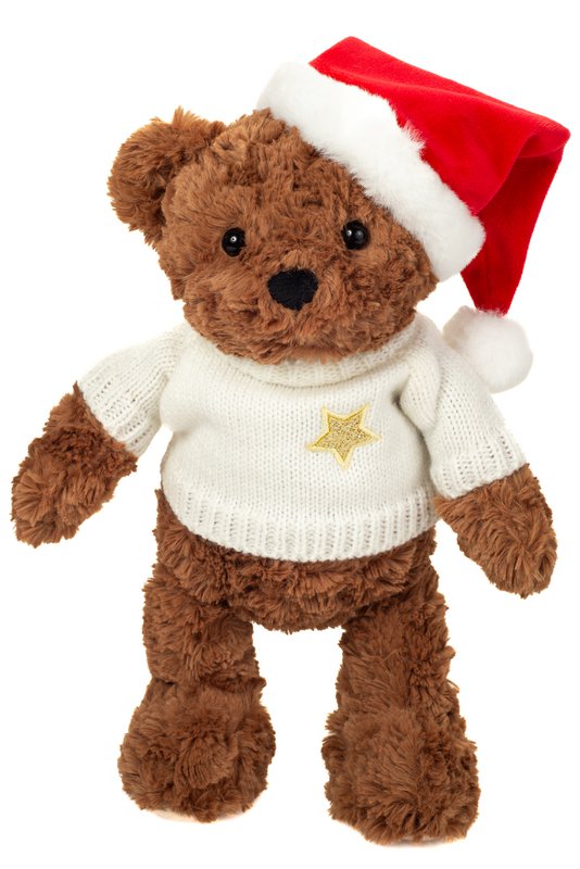 Christmas Steddy with sweater 30 cm - plush toy - soft toy
