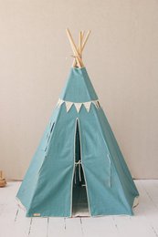 Tipi „Gold Star“ mit Girlande und Matten-Set