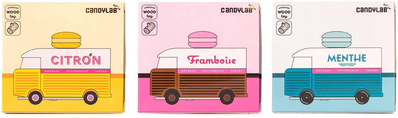 Candycar Vans - Macaron Van Pink