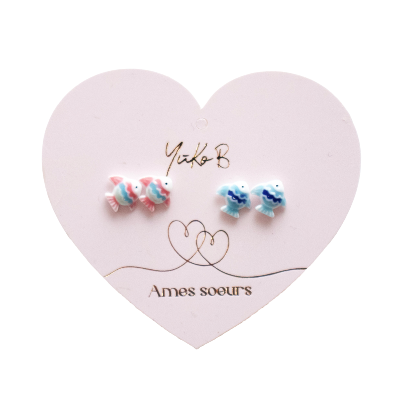 Duo Earrings - Soul Mates - Little Fish