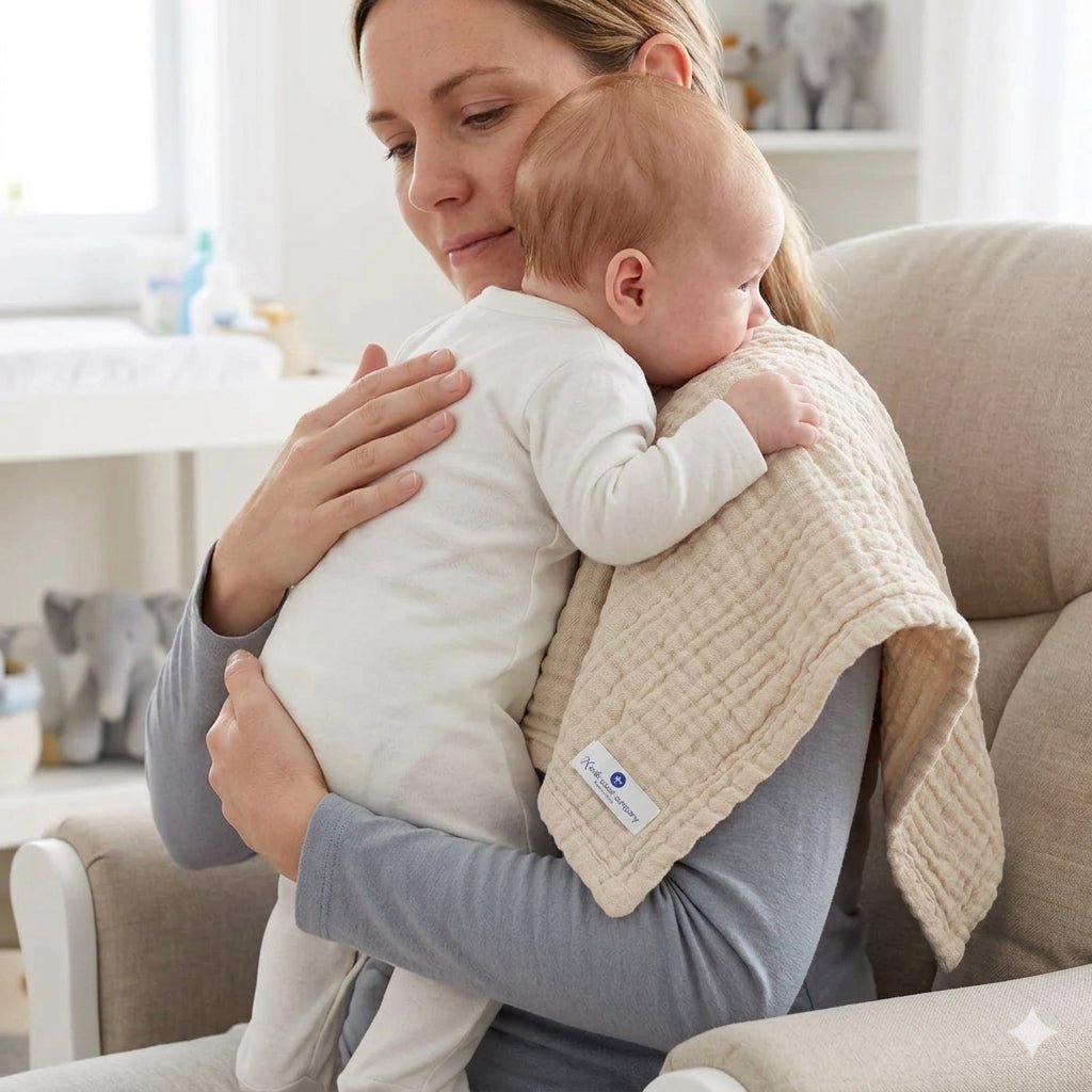 Ivory 4 in 1 Muslin Baby Blanket