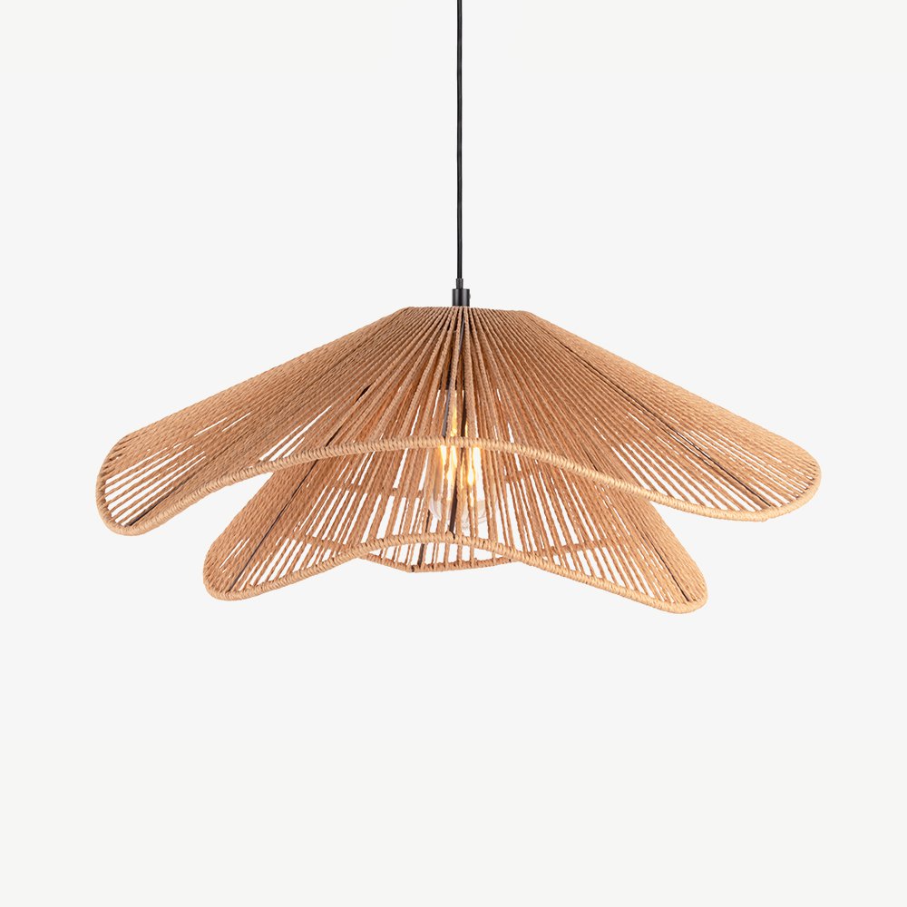 Fedora Layered Pendant Lamp, Natural