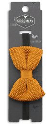Sir Redman knitted kids bow tie cognac