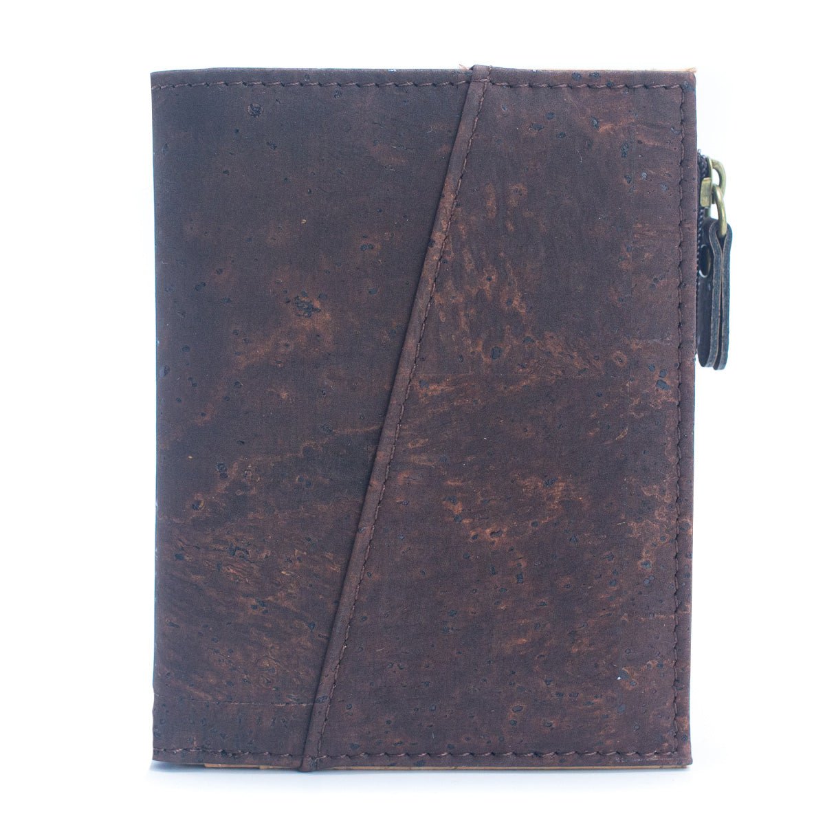 Portafoglio bifold classico in sughero marrone - BAG-2072