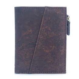 Klassisk brun kork bifold pung- BAG-2072