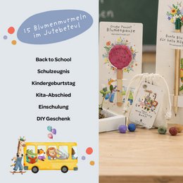 Back-to-School, 15 Saatkugeln im Baumwollbeutel