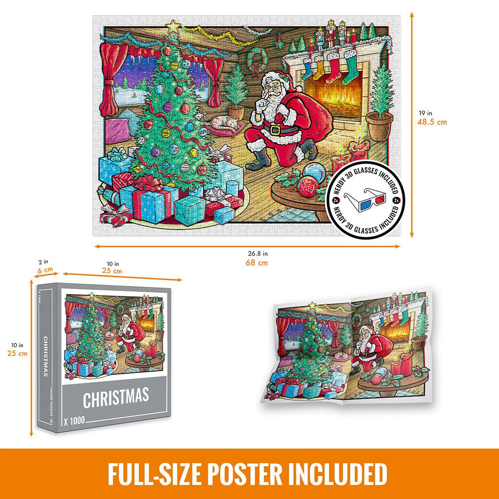 Christmas 3D Jigsaw Puzzle (1000 pieces)