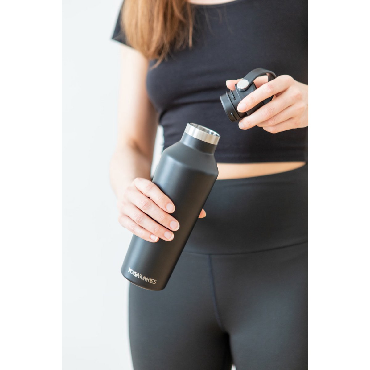 Edelstahl-Wasserflasche mit Sportverschluss