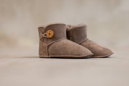 Zapatilla Davin para niños | Ante de piel de oveja | 3 estilos | 25-30