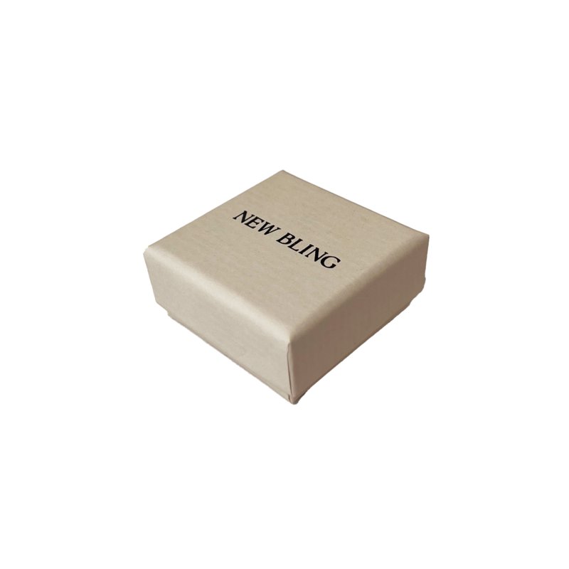 New Bling Gold 9NBG-0083 Bouton Acteurs d'Ent - Zirkonia - 4mm - Doré