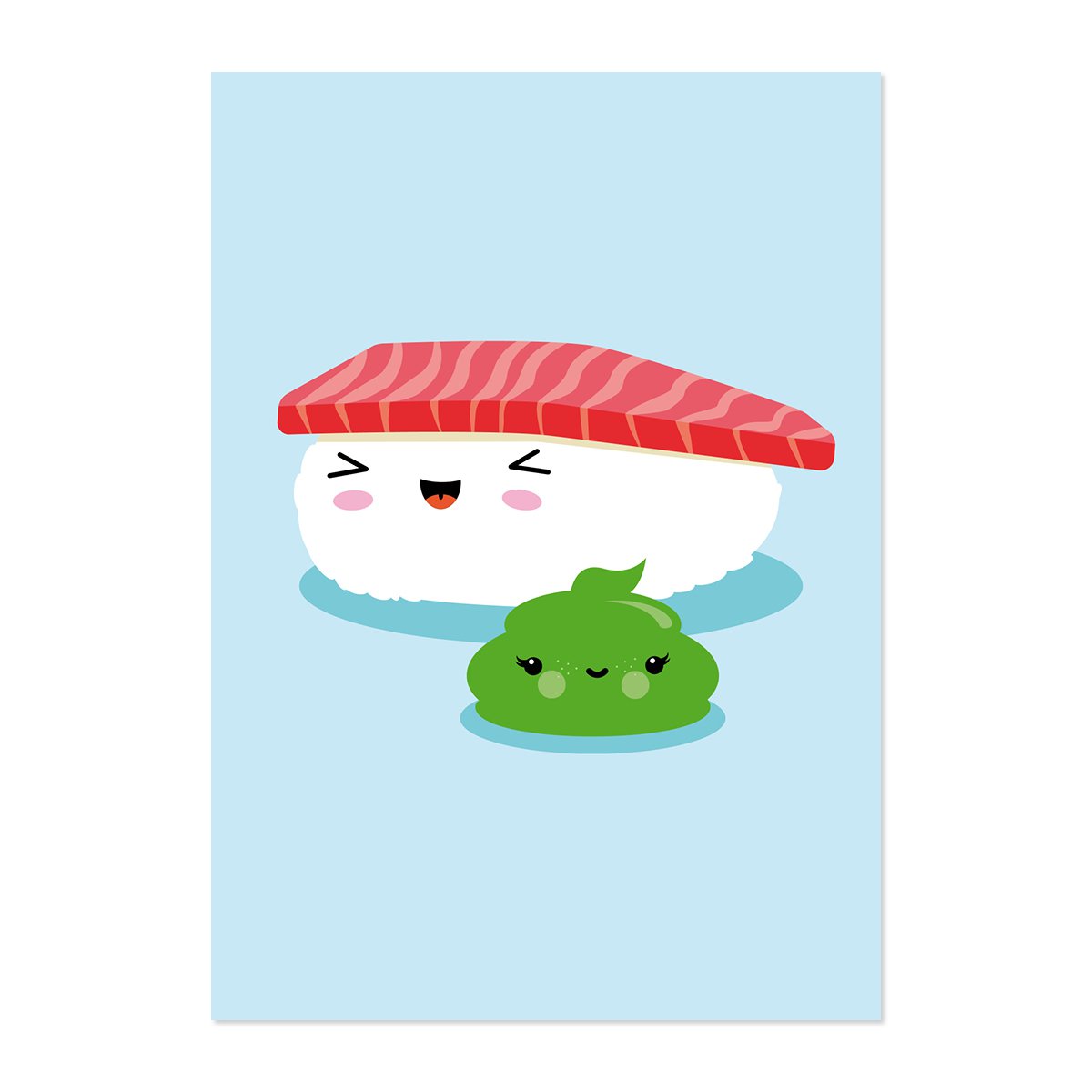 A4 Bilder-Set mit 5 Kawaii-Motiven für Kinder