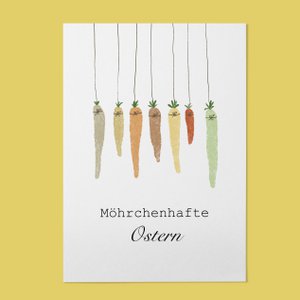 Karte - Möhrchenhafte Ostern