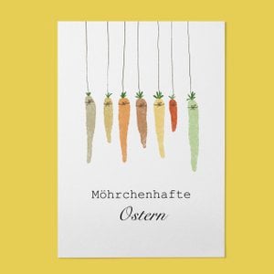 Karte - Möhrchenhafte Ostern