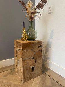 Side table and plant pot - Cube Small 30x30x50 cm