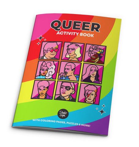 Malbuch für queere LGBTQ+-Aktivitäten