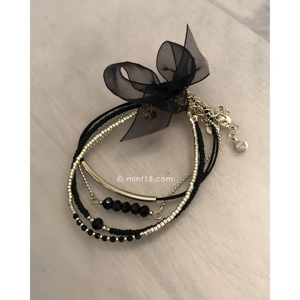 Armbåndssæt 'Black Chic'