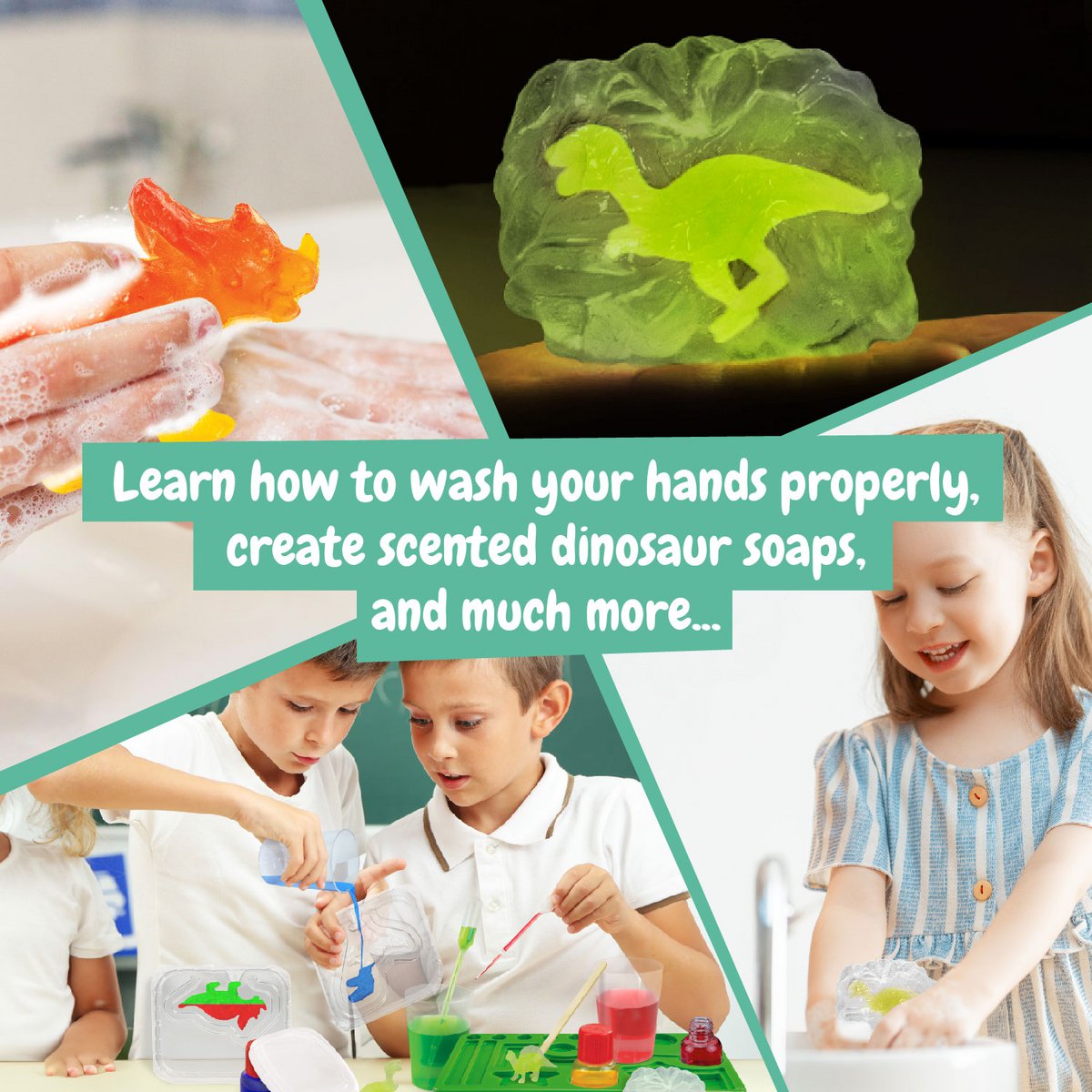Soap Factory Dinosaurs Educational Toy 7 languages