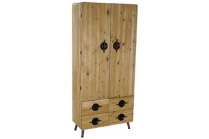 GRENDEN METALEN KLEDING 80X35X176 NATUURLIJK BRUIN MB175373