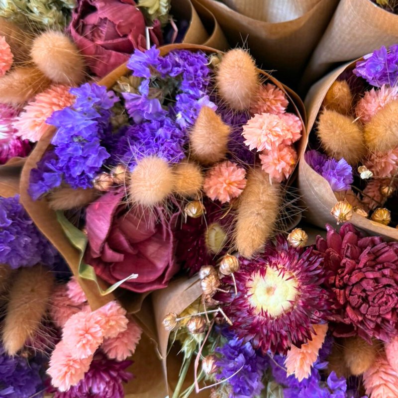 Dried Flowers - Market more - Burgundy