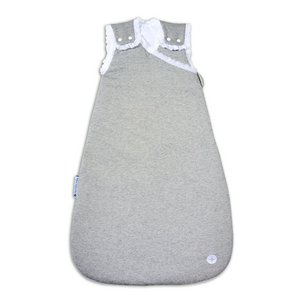 Baby Schlafsack Grau Spitze