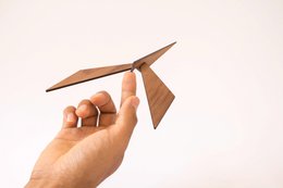 Christmas gift - CHIL puzzle walnut - balancing bird mobile