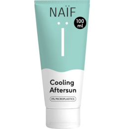 Cooling Aftersun Gel 100ml by Naïf, a soothing and hydrating after-sun product with aloe vera to provide relief and comfort for sun-exposed skin.