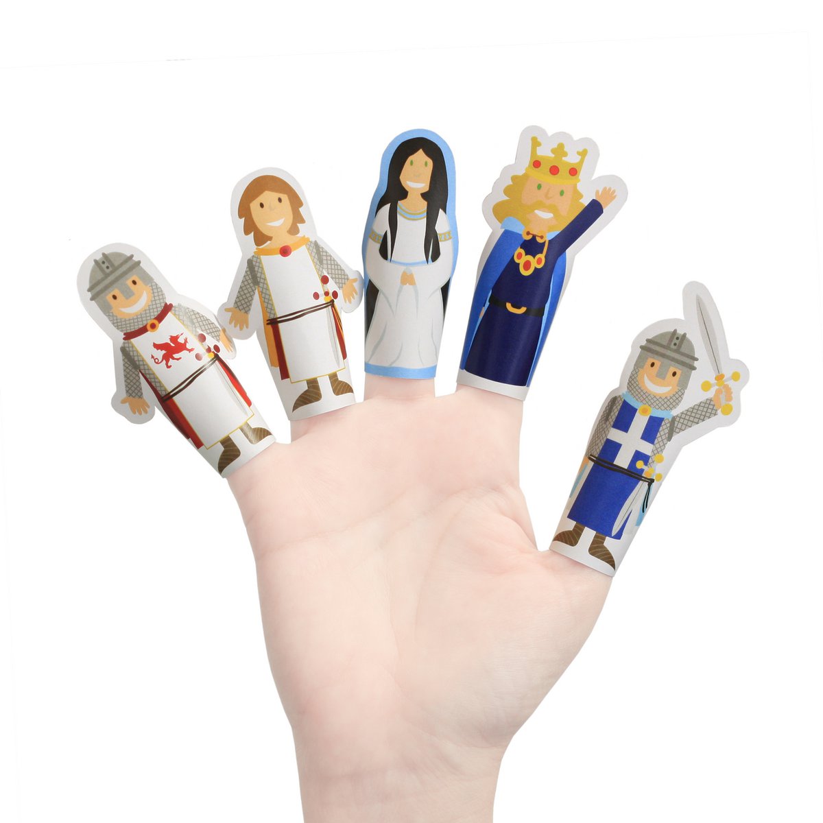 Puppettes de doigt en papier camelot