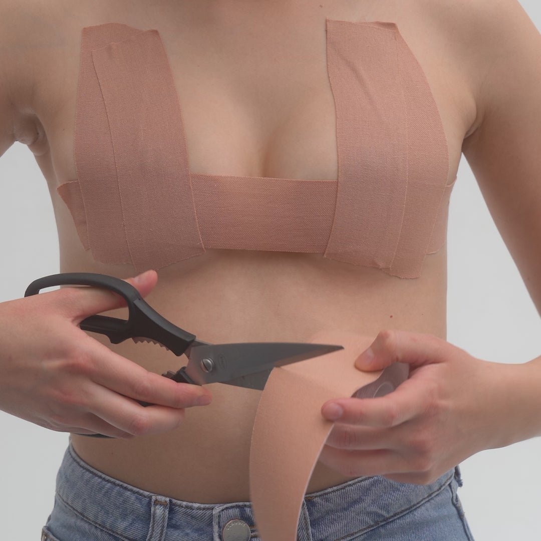 The Bra-Free Kit — Reusable Silicone Nipple Covers + Boob Tape
