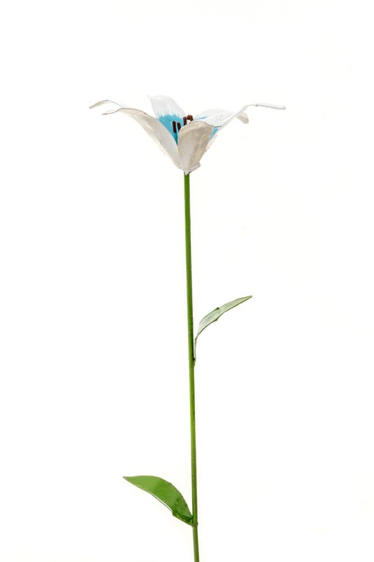 GIGLIO CUORE BLU METALLO ZIMBA-ARTS