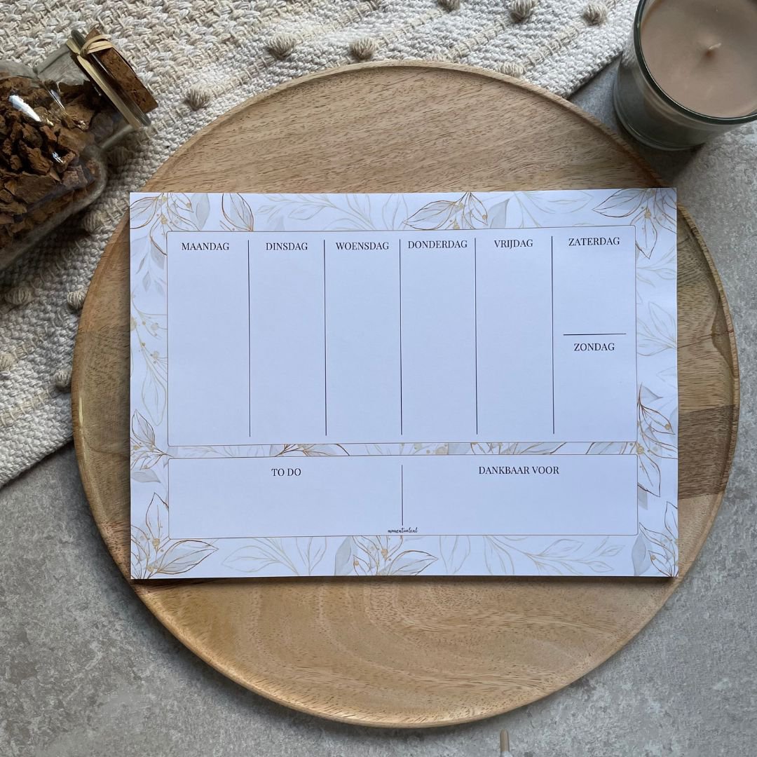 Weekplanner A4