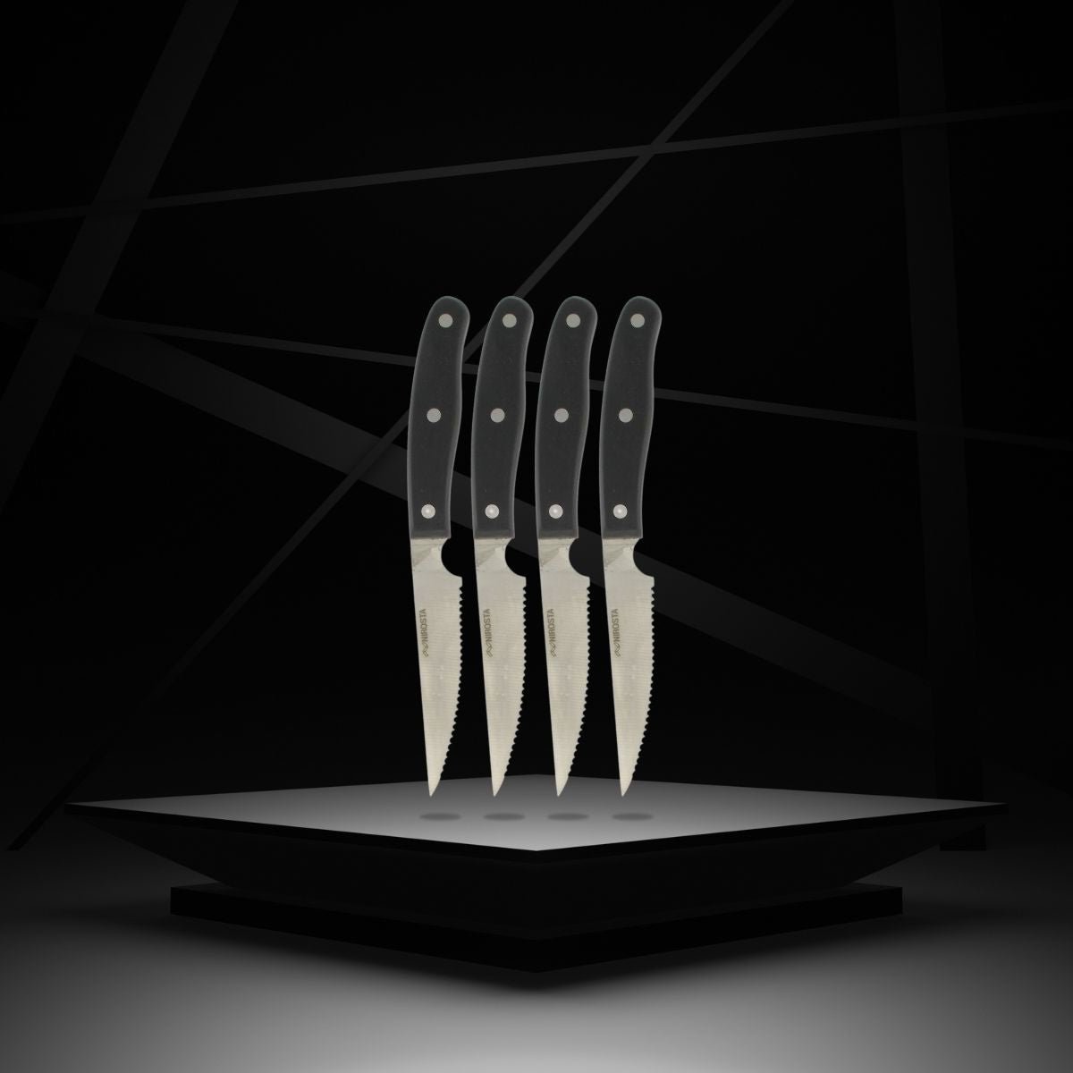 Set of 4 steak knives 22 cm Nirosta Fit