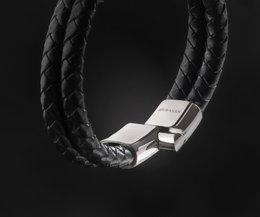 Leather bracelet "Double"