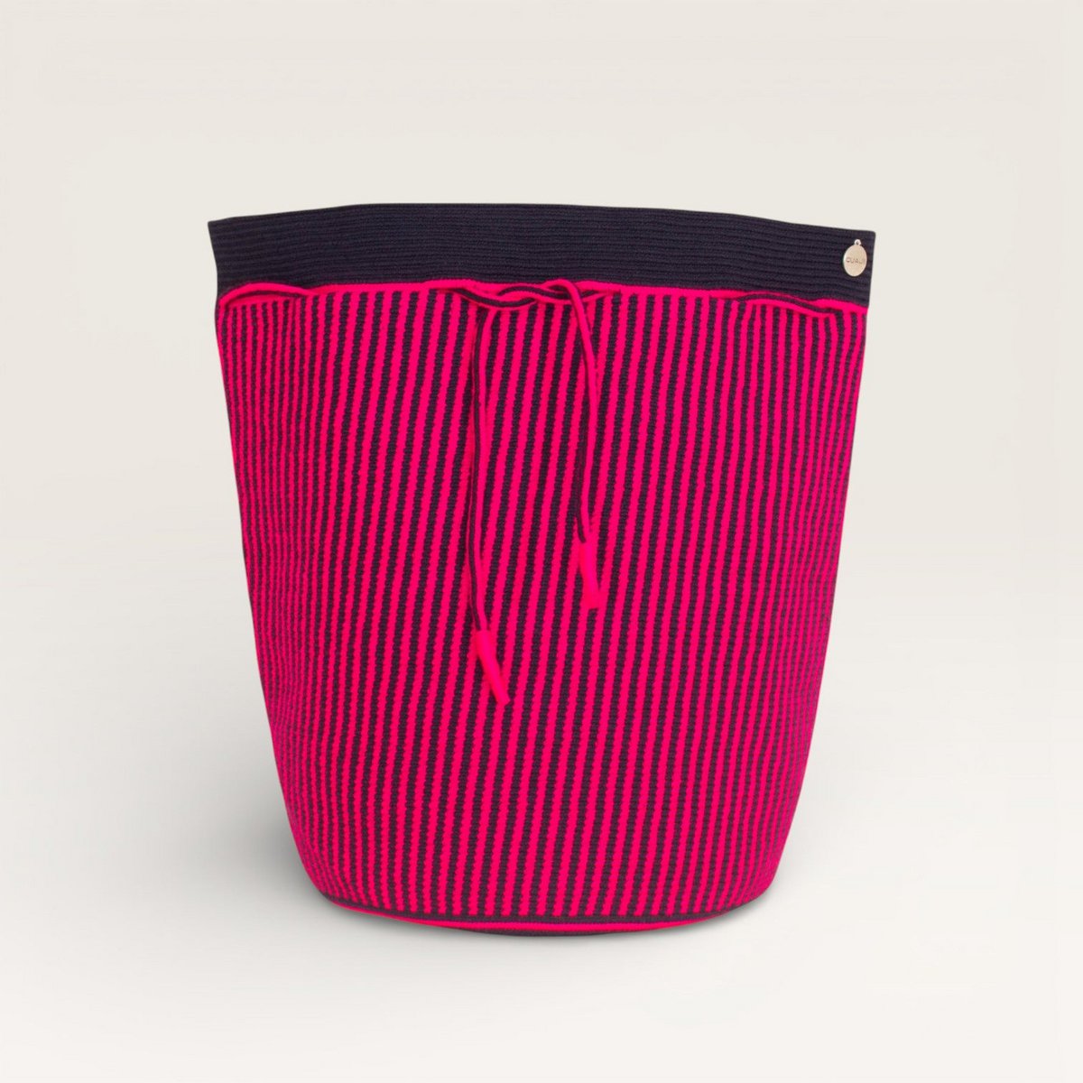 Gestreepte rugzak | Magenta
