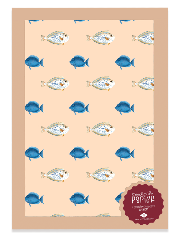 Geschenkpapier Fische