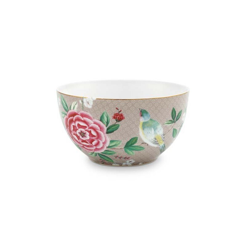 Bowl Blushing Birds Khaki 15cm