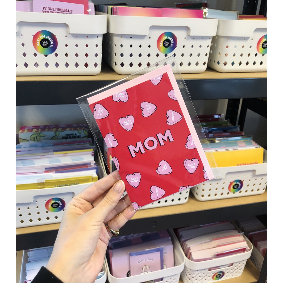 Mom Hearts Greeting Card Mother's Day