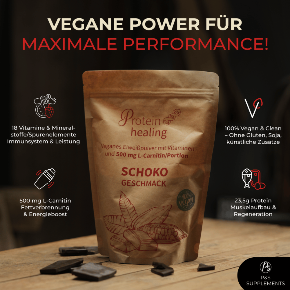 P&S SUPPLEMENTS vegan chocolate powder 500g