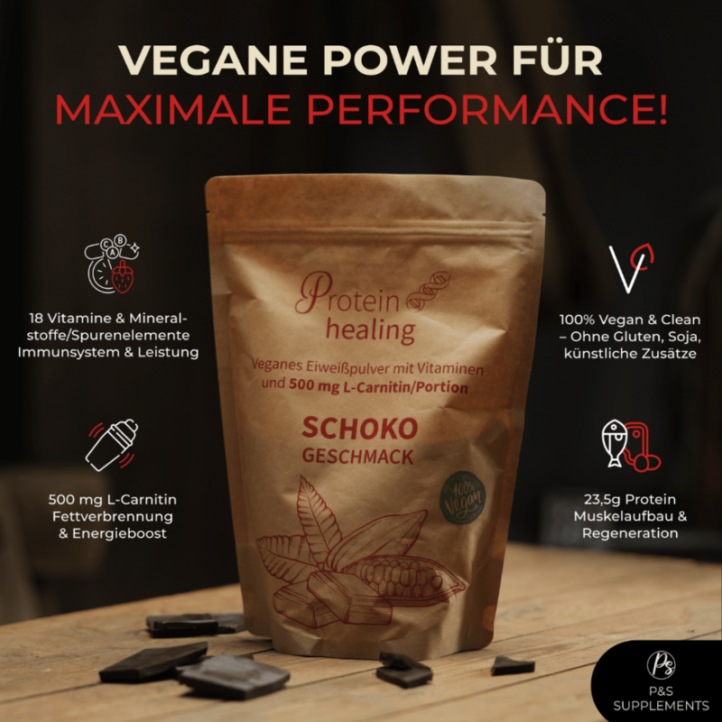 P&S SUPPLEMENTS veganes Pulver Schoko 500g