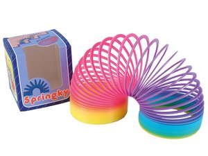Rainbow spiral made of plastic Ø9cm