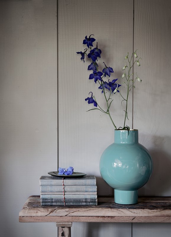 Vase Metal Small Sea Green 18x24cm
