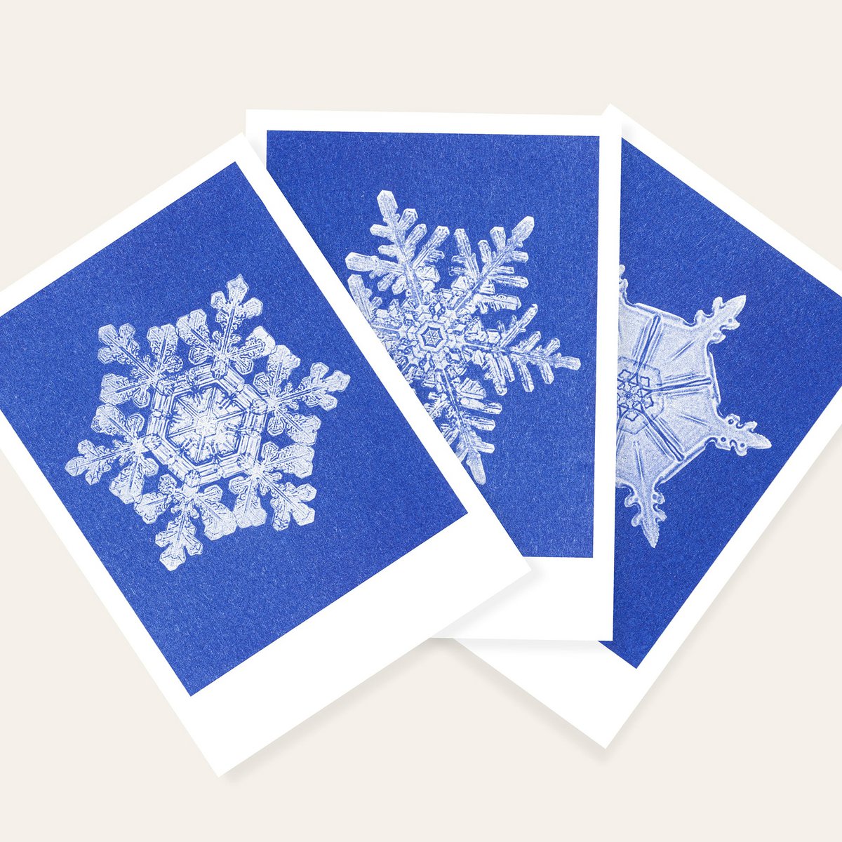Risographie Postkarte – Snow – DIN A6