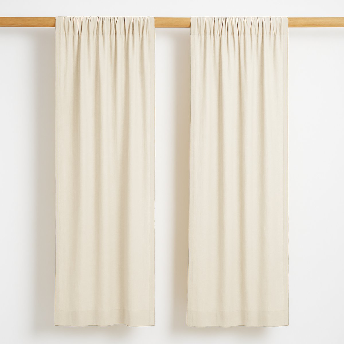 Rideaux en Gaze de Coton Bio Blanc