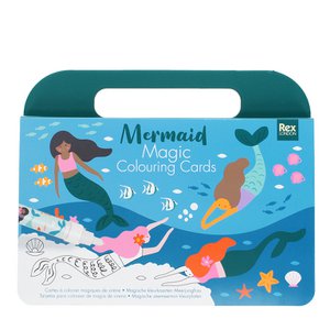 Magische Wassermalkarten – Meerjungfrau