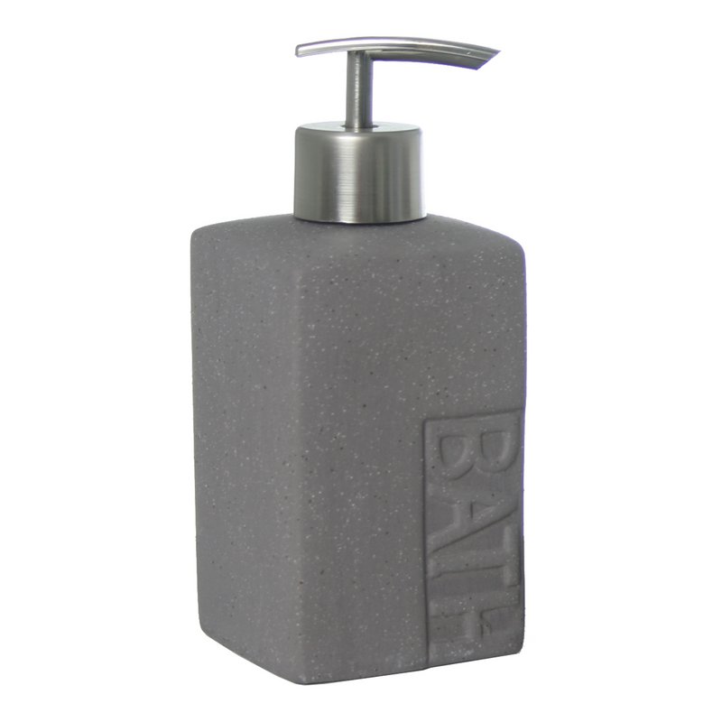 GRÅ KERAMISK BADEVÆRELSESDISPENSER _7X7X16CM ST87501