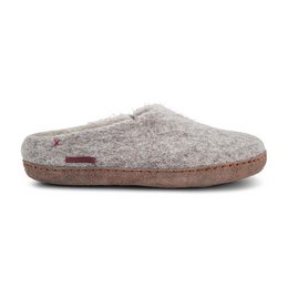 Classic Slipper - Filzpantoffel mit Ledersohle, gris