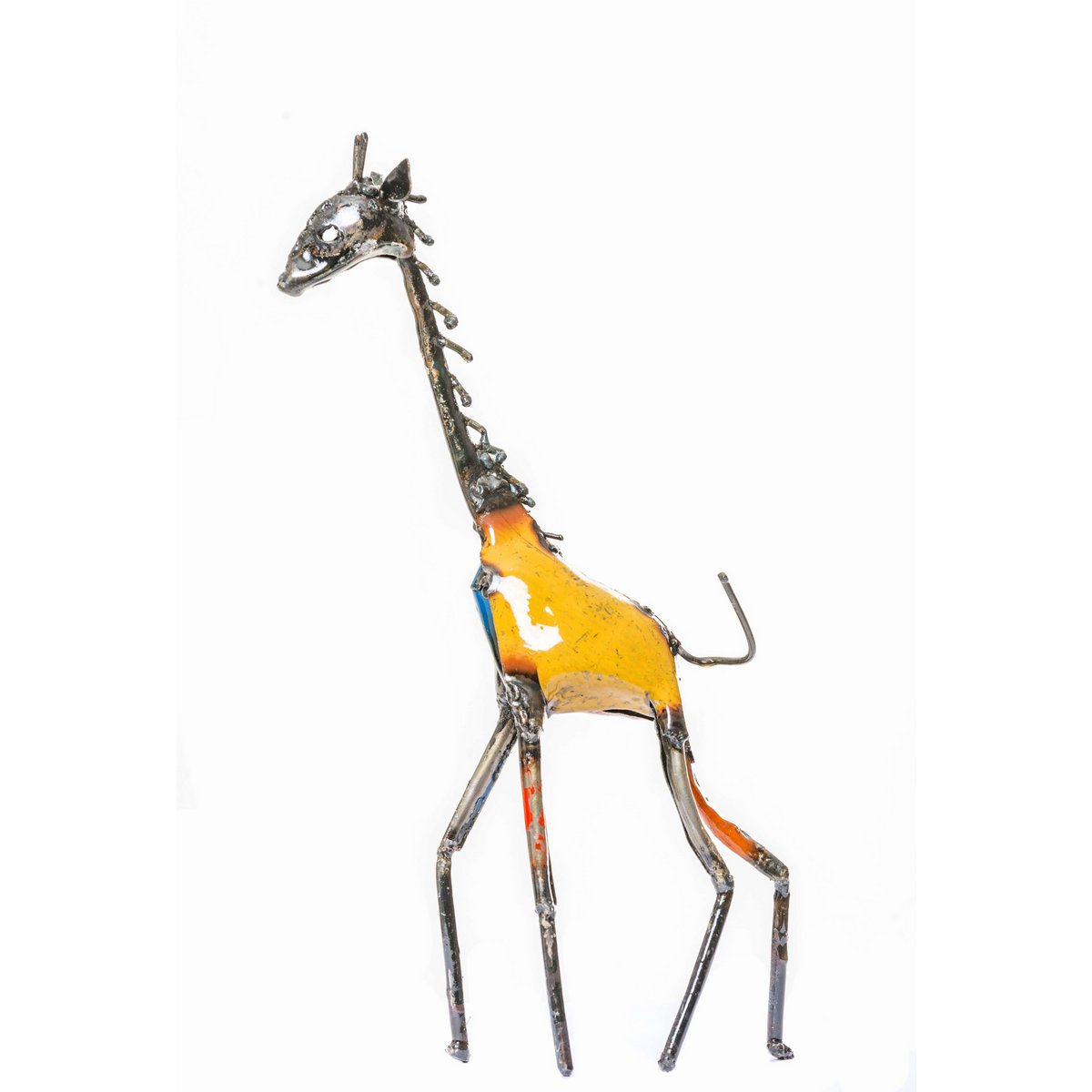PETITE GIRAFE COLORÉE EN MÉTAL