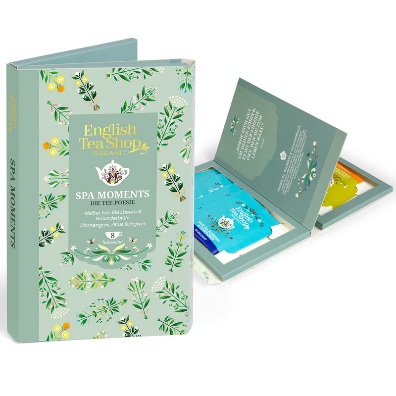 ETS - Tee Geschenk Tee-Poesie "Spa Moments", 8 Teebeutel, BIO