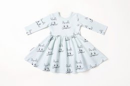 Long-Sleeved Dress with Felia the Cat